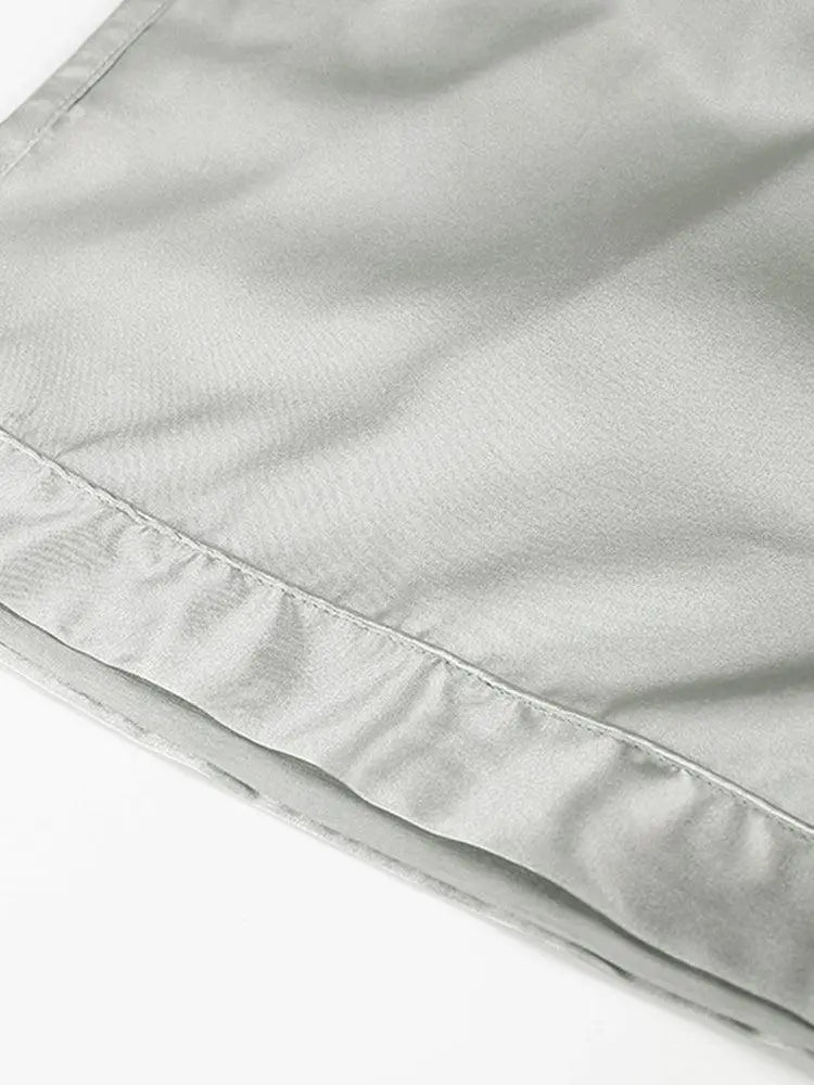Shibeni Mulberry Silk Pajama Pants Men Beach Shorts