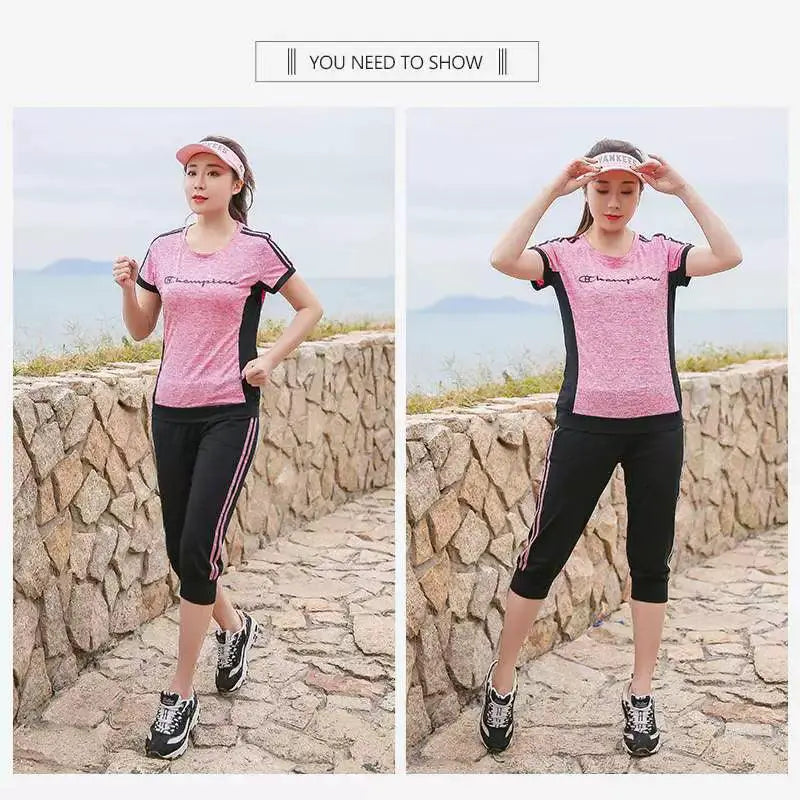 Plus Size Stylish Yoga Set High Quality Fitness Outfit
