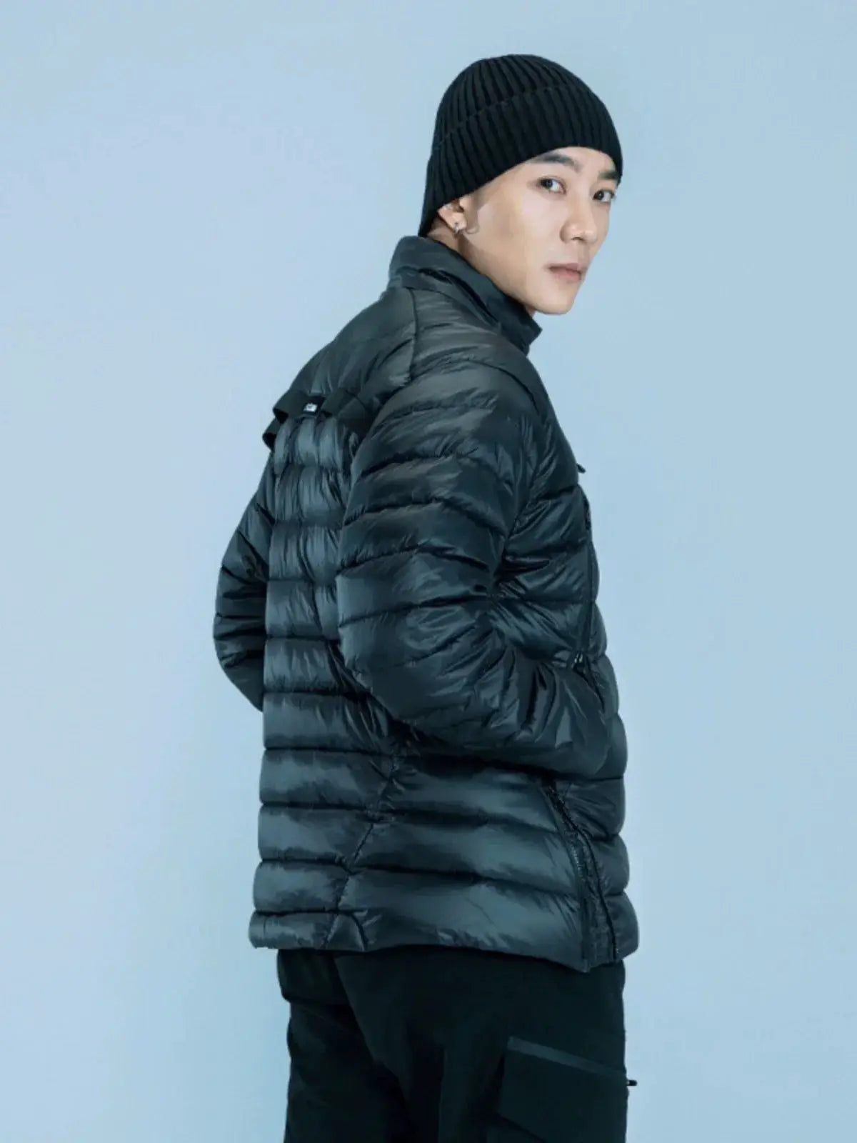 Dart W 3D Cutting Large Capacity Down Jacket for Men