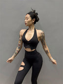 Bubble Wrap Nude Feel Sports Bra Stylish Yoga Running Gear