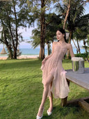 Soft Pink Chiffon Dress for Summer Fun