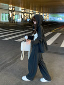 Ayi Brushed Coat & Trousers Sports Hoodie for Autumn Wear