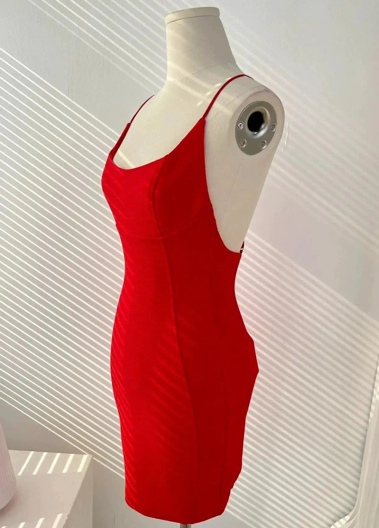 Fashion Ins Backless High Waist Sling Dress Summer Style