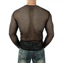 Breathable Mesh Cut Out Top for Women