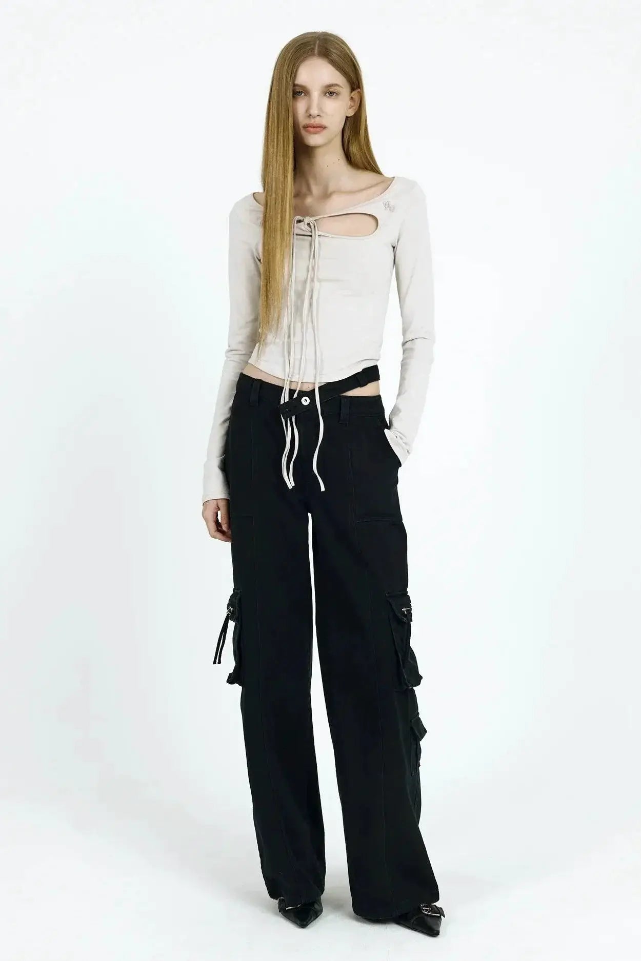 Korean Retro Off Shoulder Top Autumn Style Essential