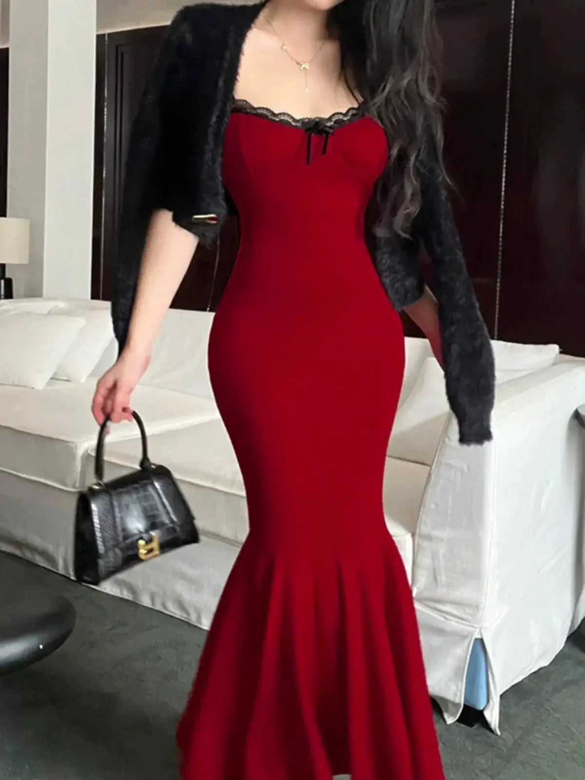 Spicy Retro Elegance Alluring Fashion Statement Dress
