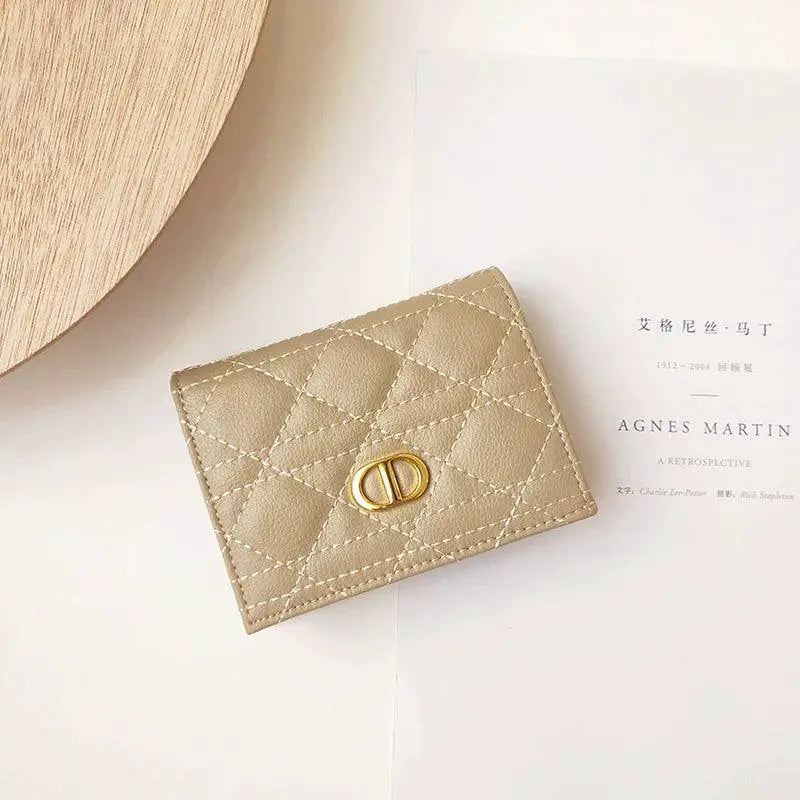 Elegant Korean Leather Multi Card Wallet For Women