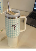 304 Stainless Steel Insulated Ice Cup With Straw Handle