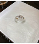 Letter D Open End Zircon Ring For Women 2024 Fashion Jewelry
