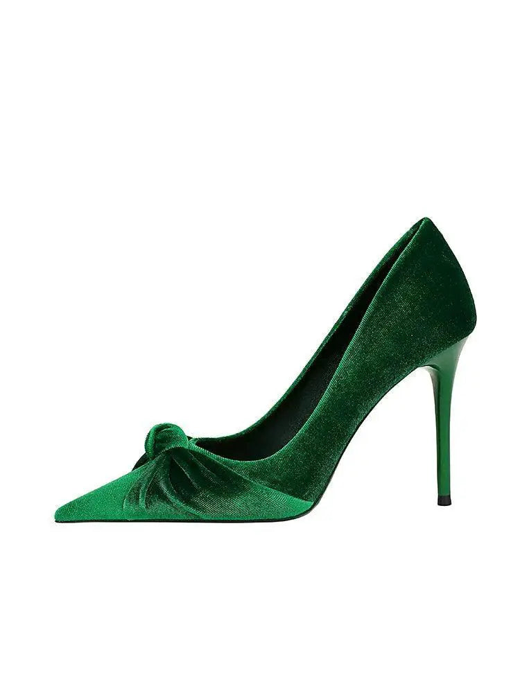 Premium Suede Butterfly Bow Flats For Women Chic Shoes