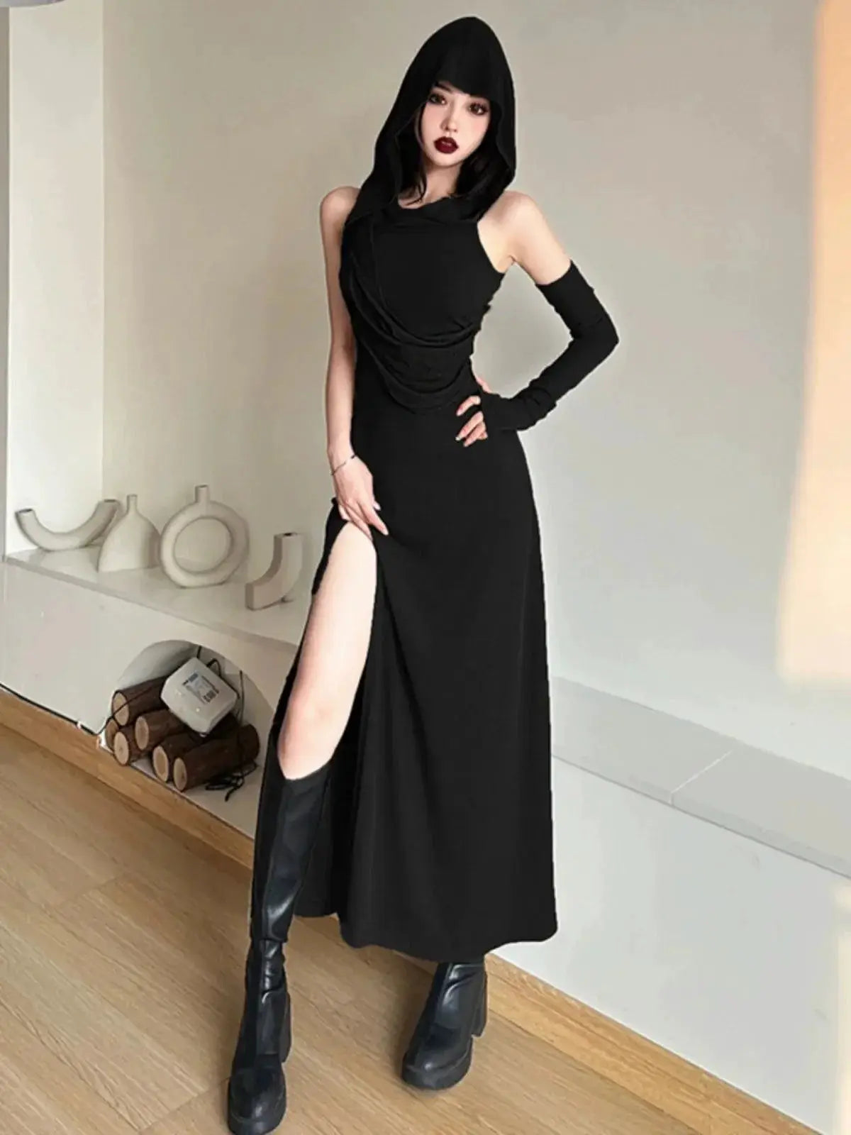 Dark Seduction Flirty High Waisted Skirt for Summer Nights
