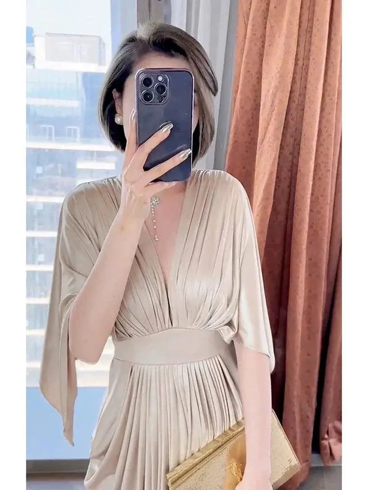 2024 Fall Winter Luxe Evening Dress For Women A Line