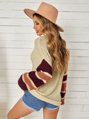 Fashion Loose Plus Size Autumn and Winter V-neck Sweater