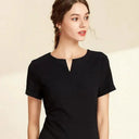 Polished V-Neck Dress for Women at Work