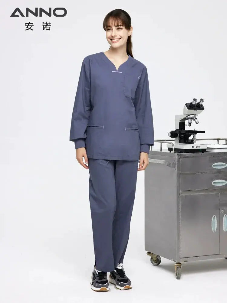 Annuo Elastic Dental Women's Surgical Gown for Comfort