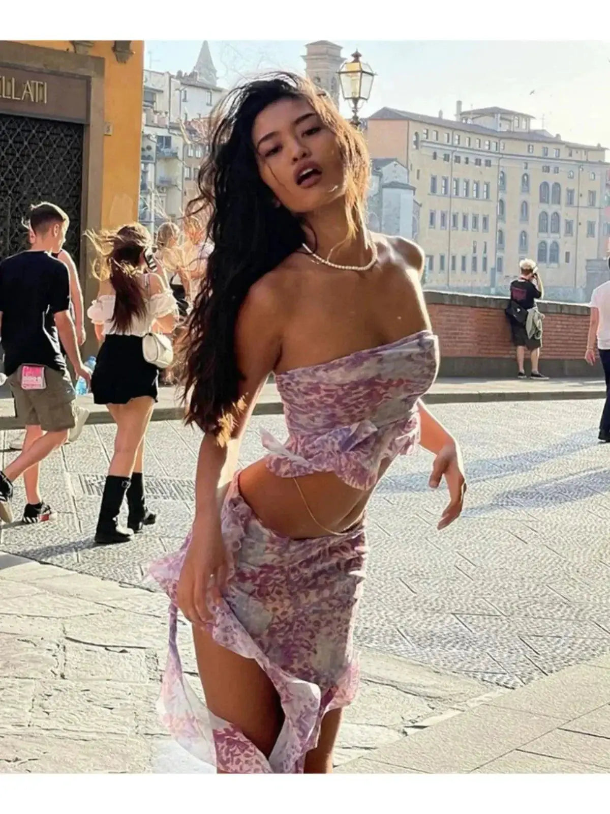 Fashion Ins Hot Beach Dress Tube Top Summer Trend Design