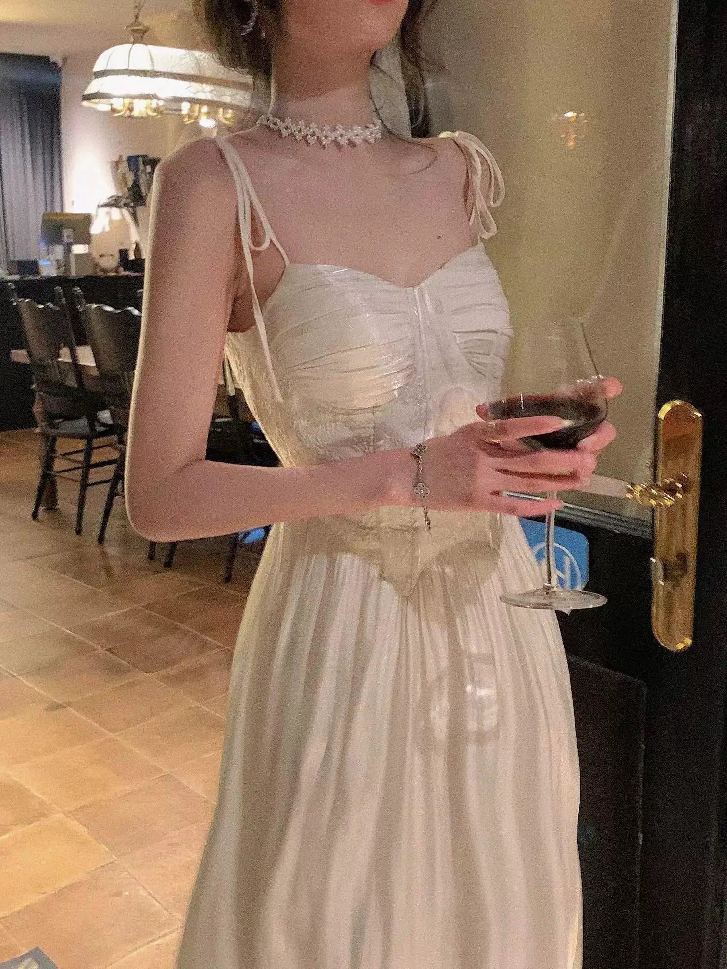 Shimmering Slip Dress For Elegant Wedding And Party Attire