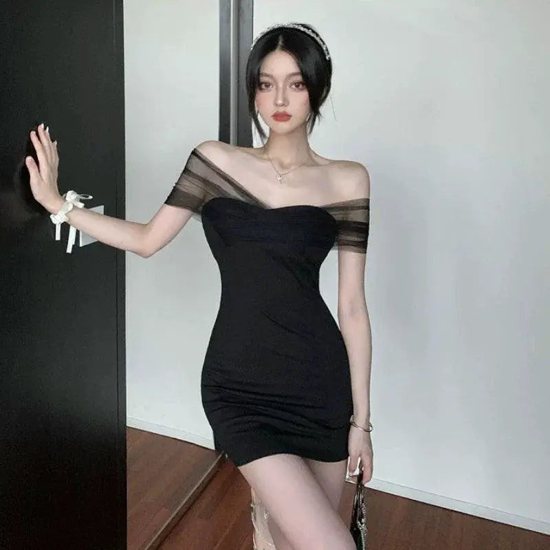 Nightclub Chic Black Dress Socialite Fashion Choice