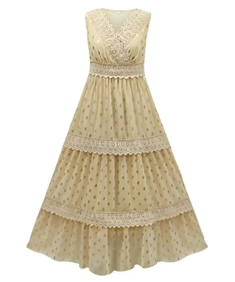 Chiffon Panel Dress Sophisticated Street Style Elegance