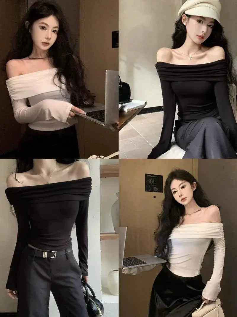 Sexy Off Shoulder T Shirt Autumn Fashion Sensation Chic