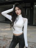 Spring Youth Mesh Turtleneck Chic Fashion for Trendsetters