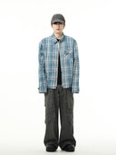 Lang's Stylish Niche Style Handsome Fried Street Shirt