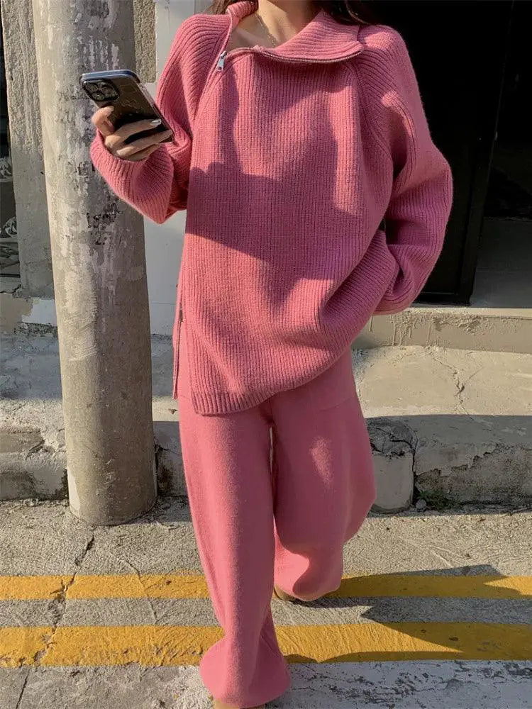 Maternity Suit Loose Turtleneck Set For Pregnant Women