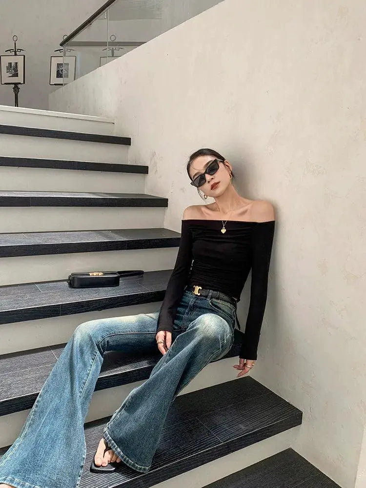 Jwunique Off Shoulder Top Versatile Chic Style for Women