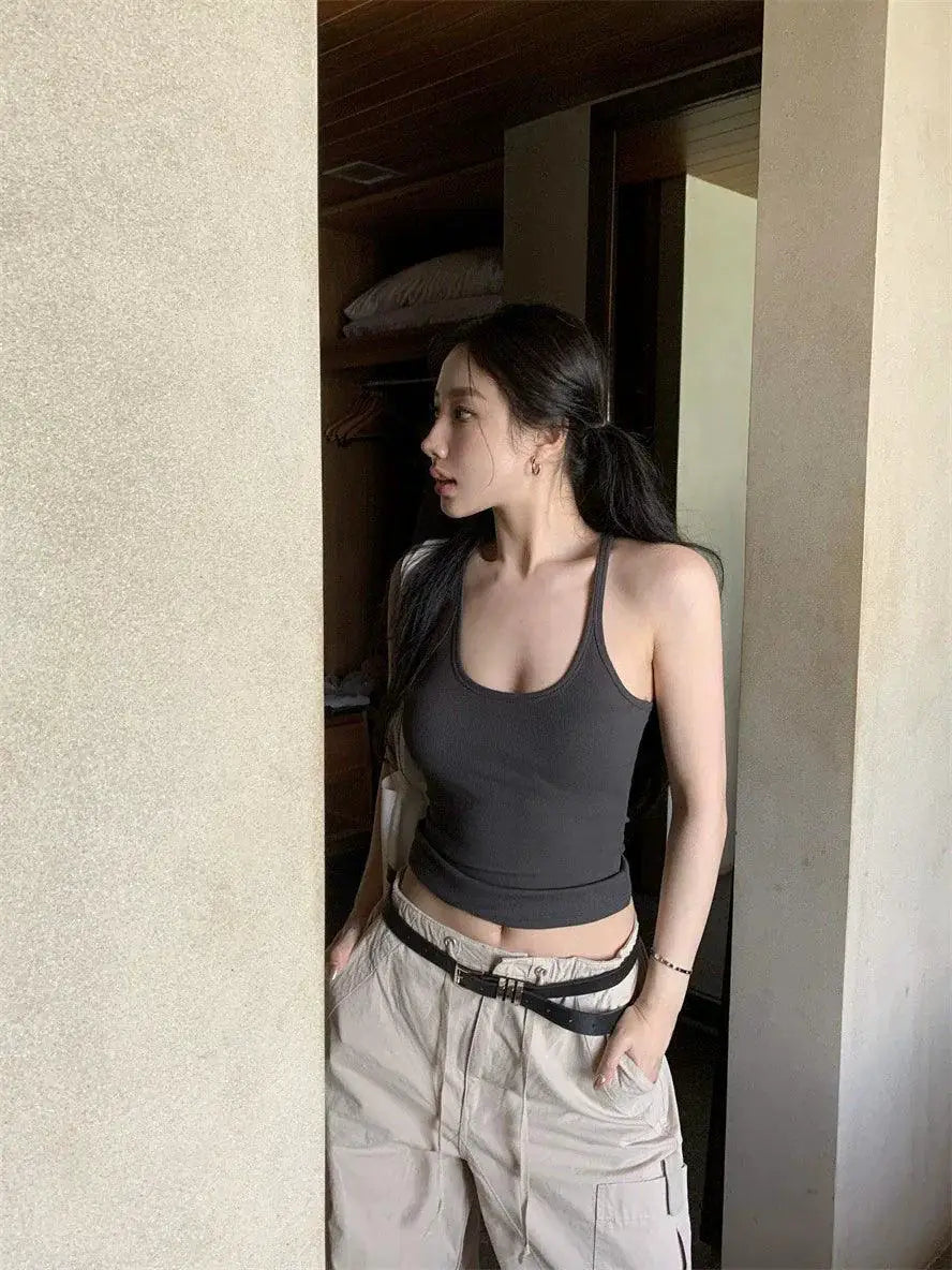 American Style Chest Pad Vest For Chic Summer Fashion