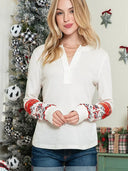 Breathable Women's Ethnic V-Neck Sweater