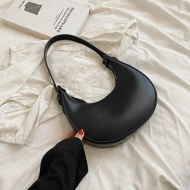 Winter Retro PU Shoulder Bag Minimalist Fashion Accessory