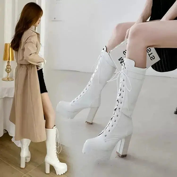 Chunky Heel Martin Boots For Trendsetting Fashion Online