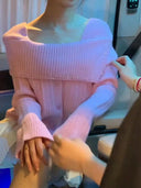 Off Shoulder Sweater For Women Cozy