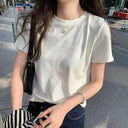 Korean Embroidered Tee for Everyday Wear
