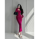 Desire Style Fishtail Dress for Plus-Size Women Chic Fall Fashion