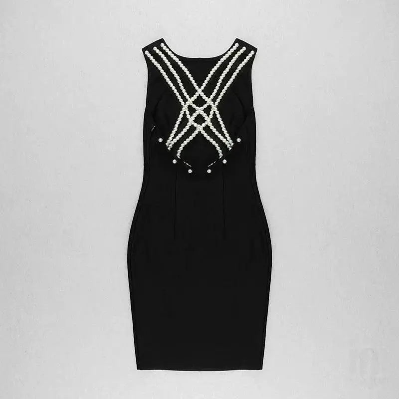 Elegant Bare Back Bandage Dress Versatile Statement Piece