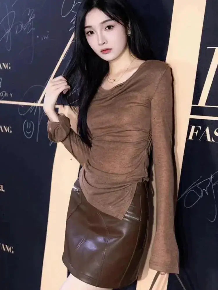 French Chic Collar Top Elevate Your Parisian Style