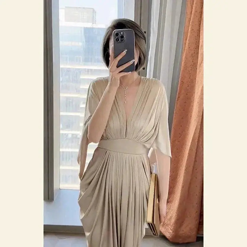 2024 Fall Winter Luxe Evening Dress For Women A Line