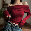 Off Shoulder Top for Women Chic Comfort