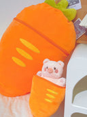 Strawberry Rabbit Doll Transformed Bed Pillow Cute Gift