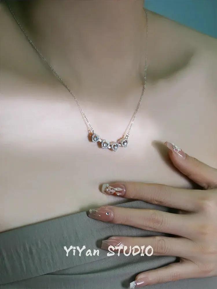 Dual Wear Lucky Clover Emerald Necklace S925 Sterling Silver - OurLum.com