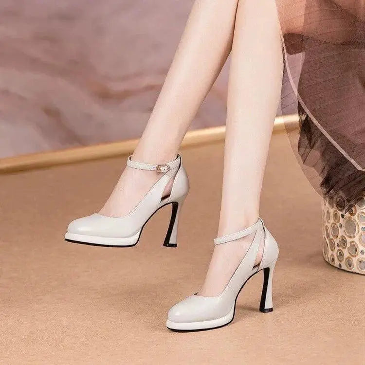 Black Roman Style High Heel Shoes Elevate Your Look Now