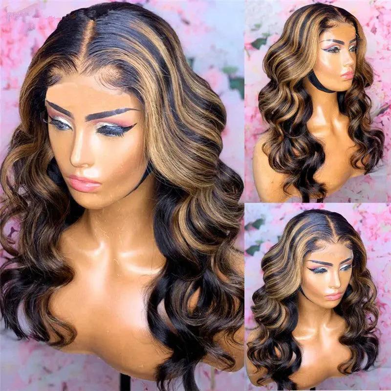 Womens Ombre Curly High Temperature Fiber Wig Everyday Wear