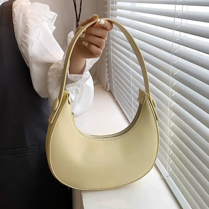 Winter Retro PU Shoulder Bag Minimalist Fashion Accessory