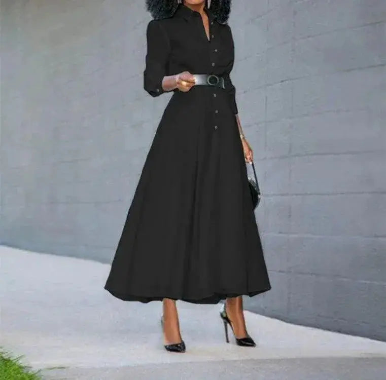Stylish Split Party Dress Office Look Middle Waist Design