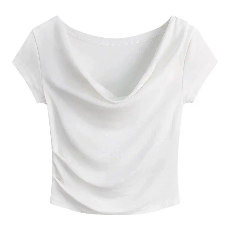 Breathable Comfort Women's Slim Fit Tee — Apricot