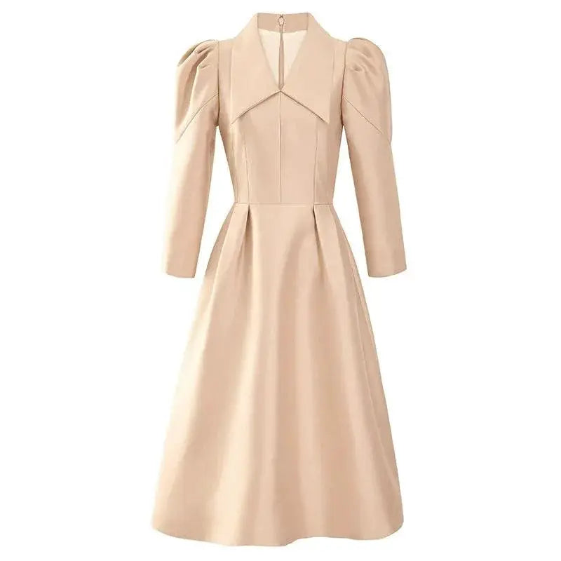 Elegant V Neck Princess Dress for Autumn Elegance and Charm
