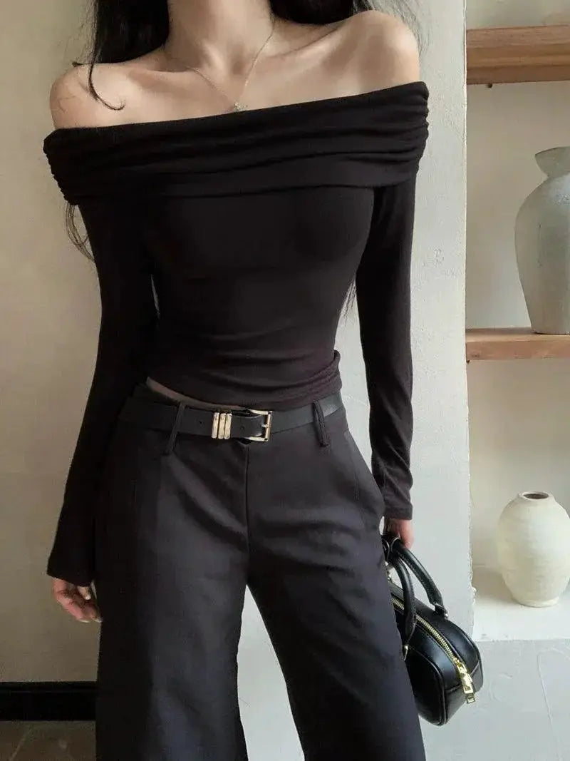 Sexy Off Shoulder T Shirt Autumn Fashion Sensation Chic