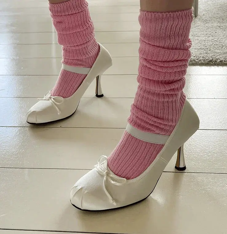 Yiling Satin Korean Style Womens Shoes Elegant Footwear Chic