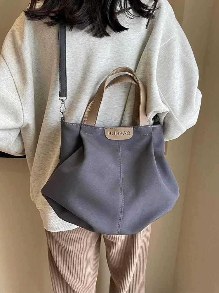 Large Canvas Tote Bag Stylish Japan Korea Trend For Women